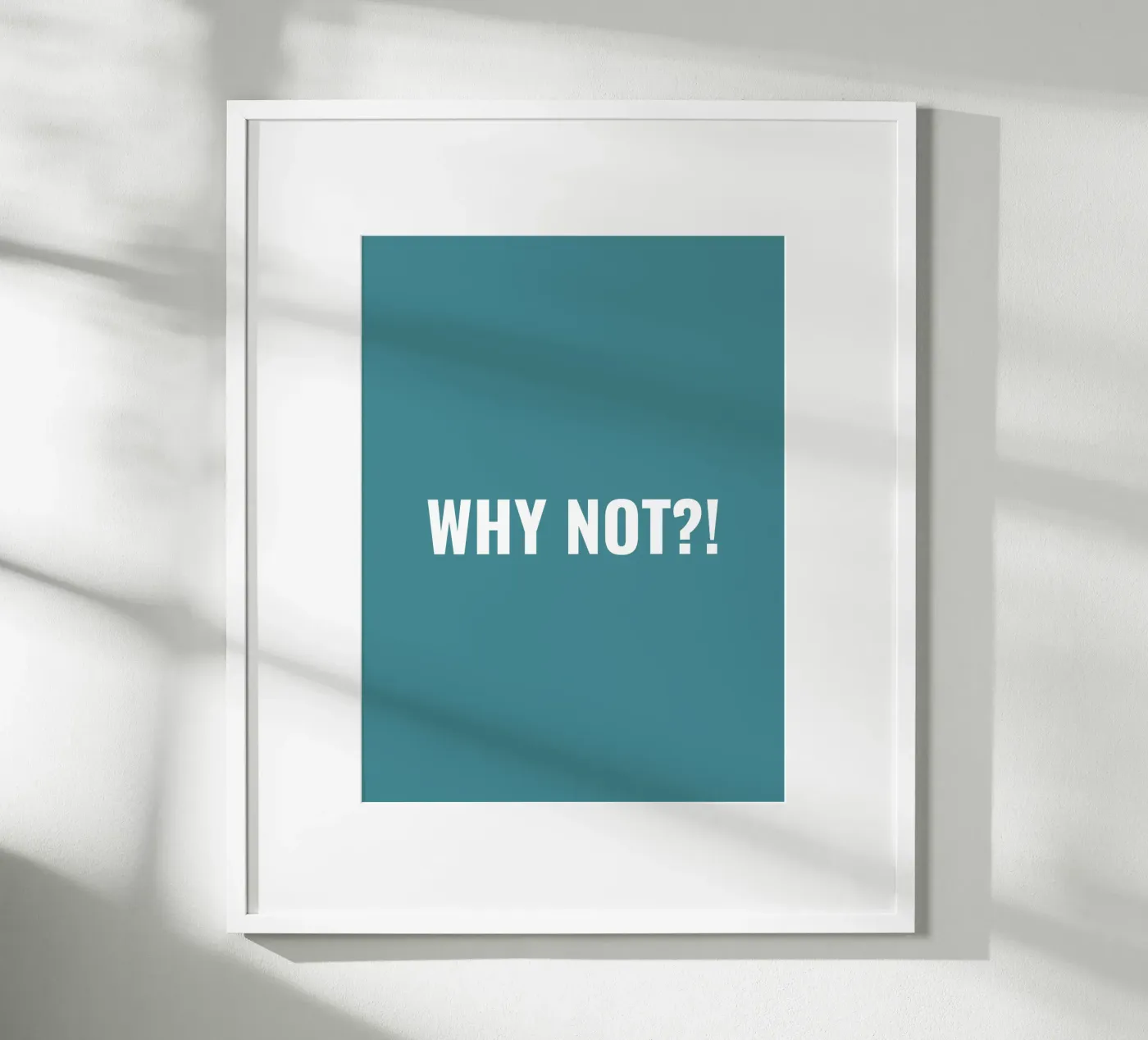 Why not?! simple Text poster by RB-Quotes