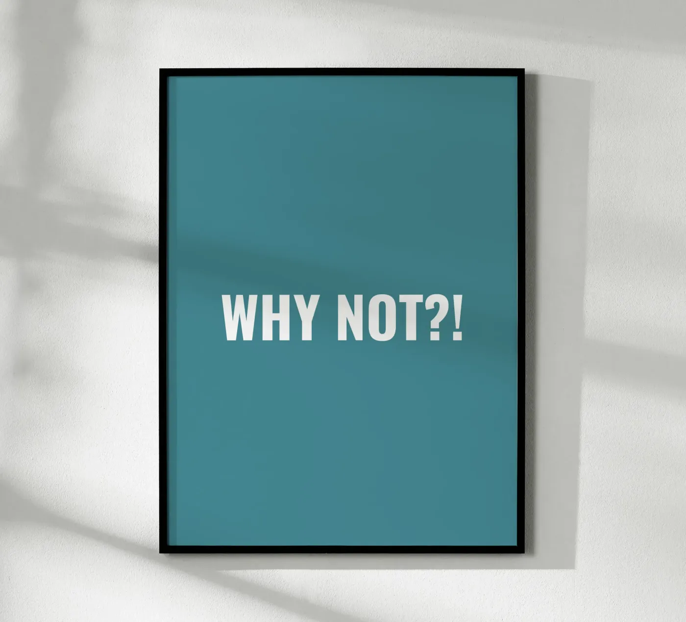 Why not?! simple Text poster by RB-Quotes