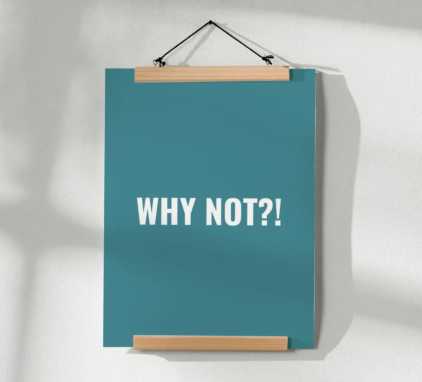Why not?! simple Text poster by RB-Quotes