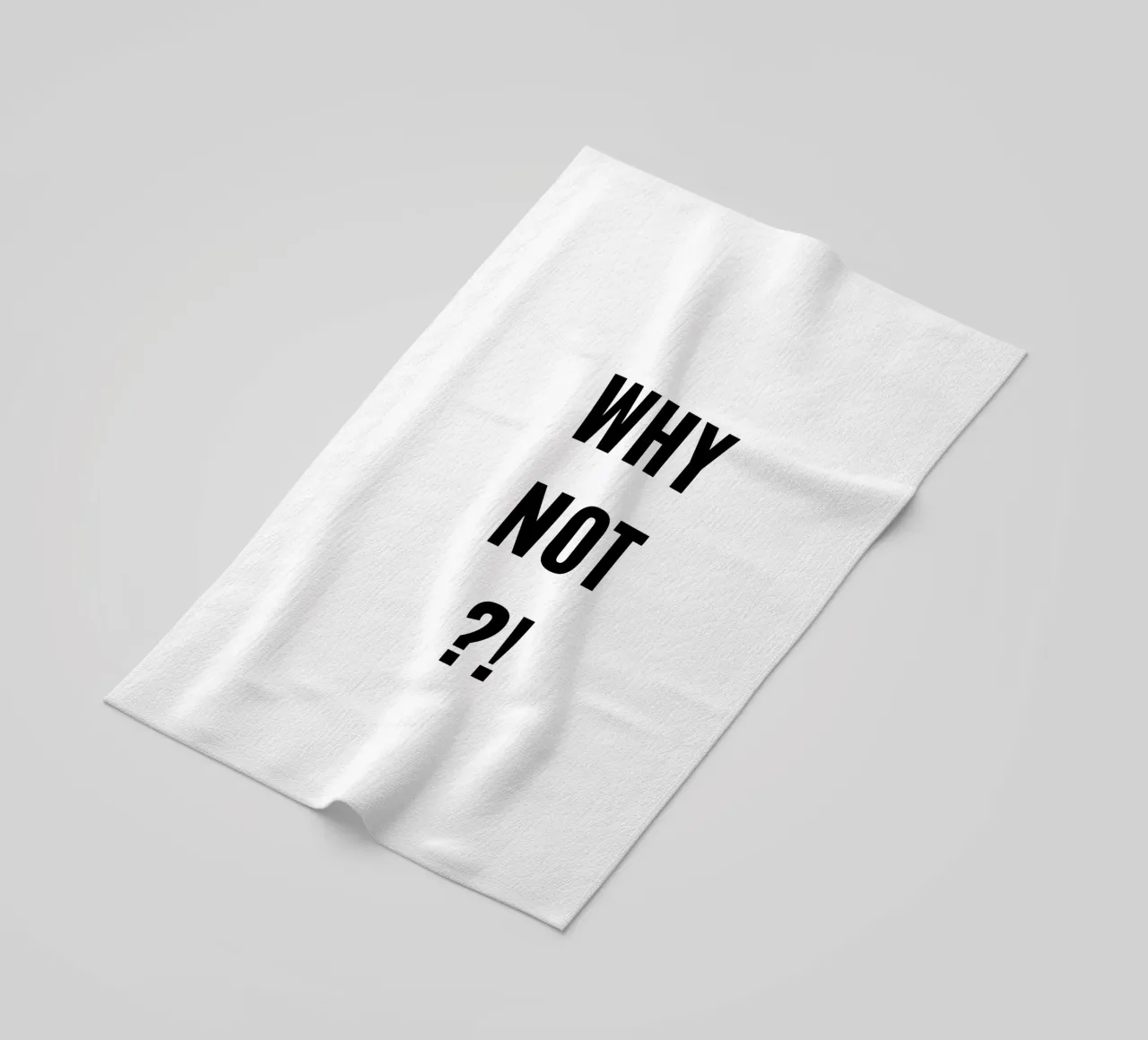 Why not?! simple Text toalla de playa de RB-Quotes