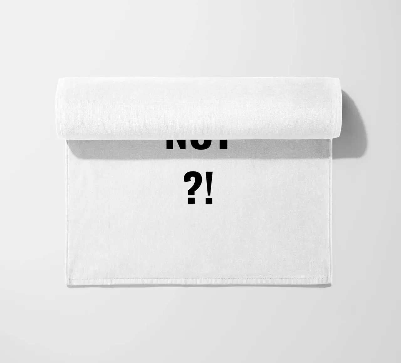 Why not?! simple Text toalla de playa de RB-Quotes