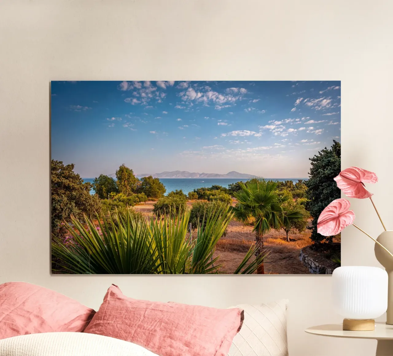 Vue sur la Méditerranée poster avec cadre en plastique de Marcus Beckert | Fotografie
