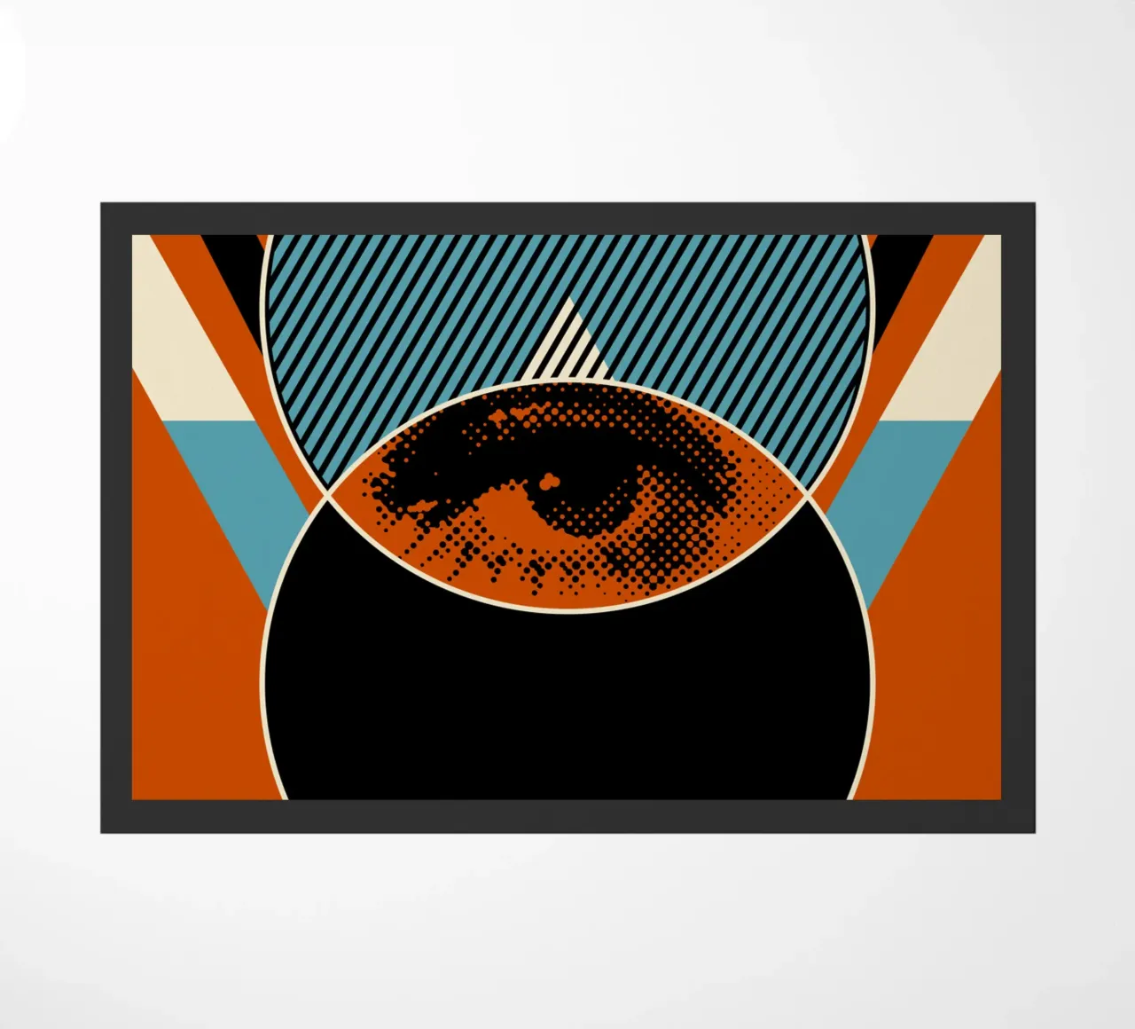 Eye doormat by Mariel Toigo