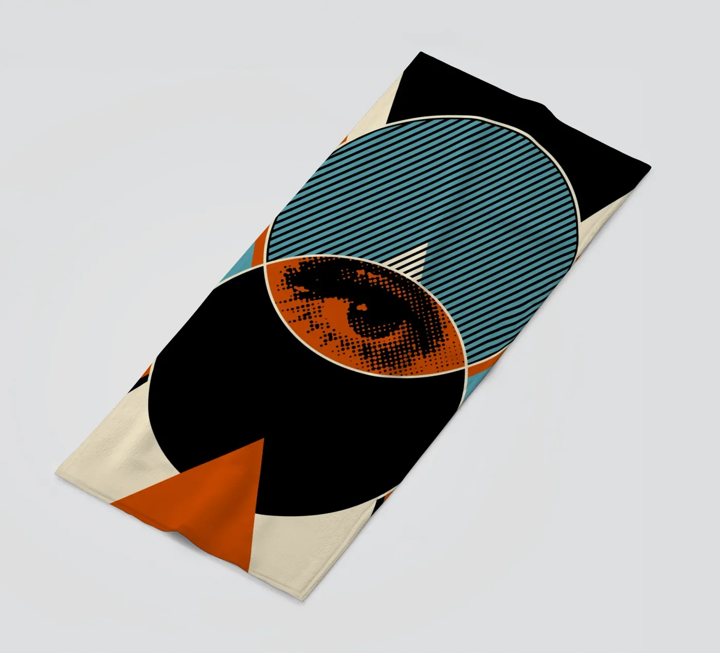 Eye beach towel by Mariel Toigo