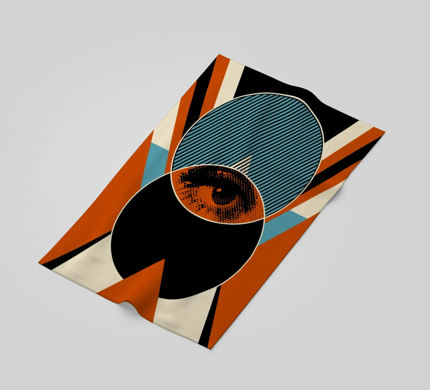 Eye beach towel by Mariel Toigo