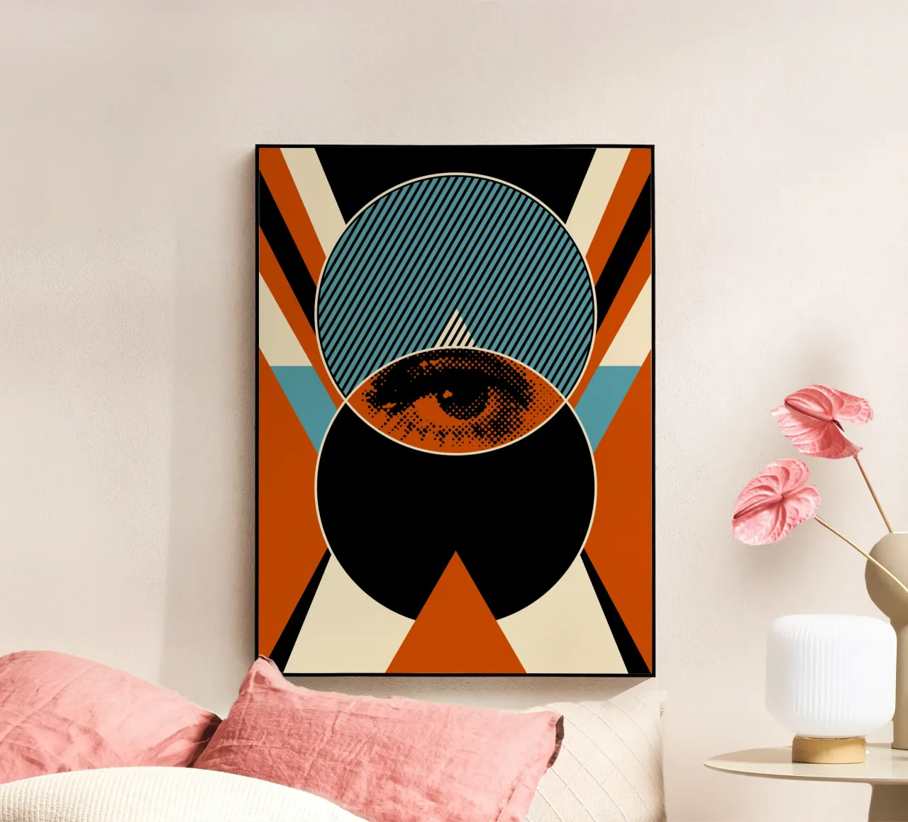 Eye acrylic glass by Mariel Toigo