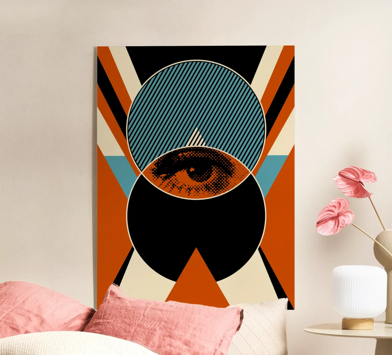 Eye acrylic glass by Mariel Toigo