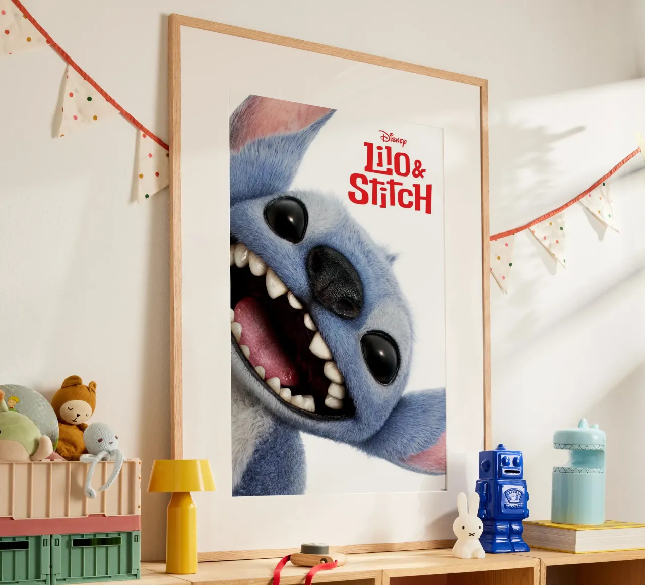 Disney Lilo & Stitch poster con telaio in legno da Stitch
