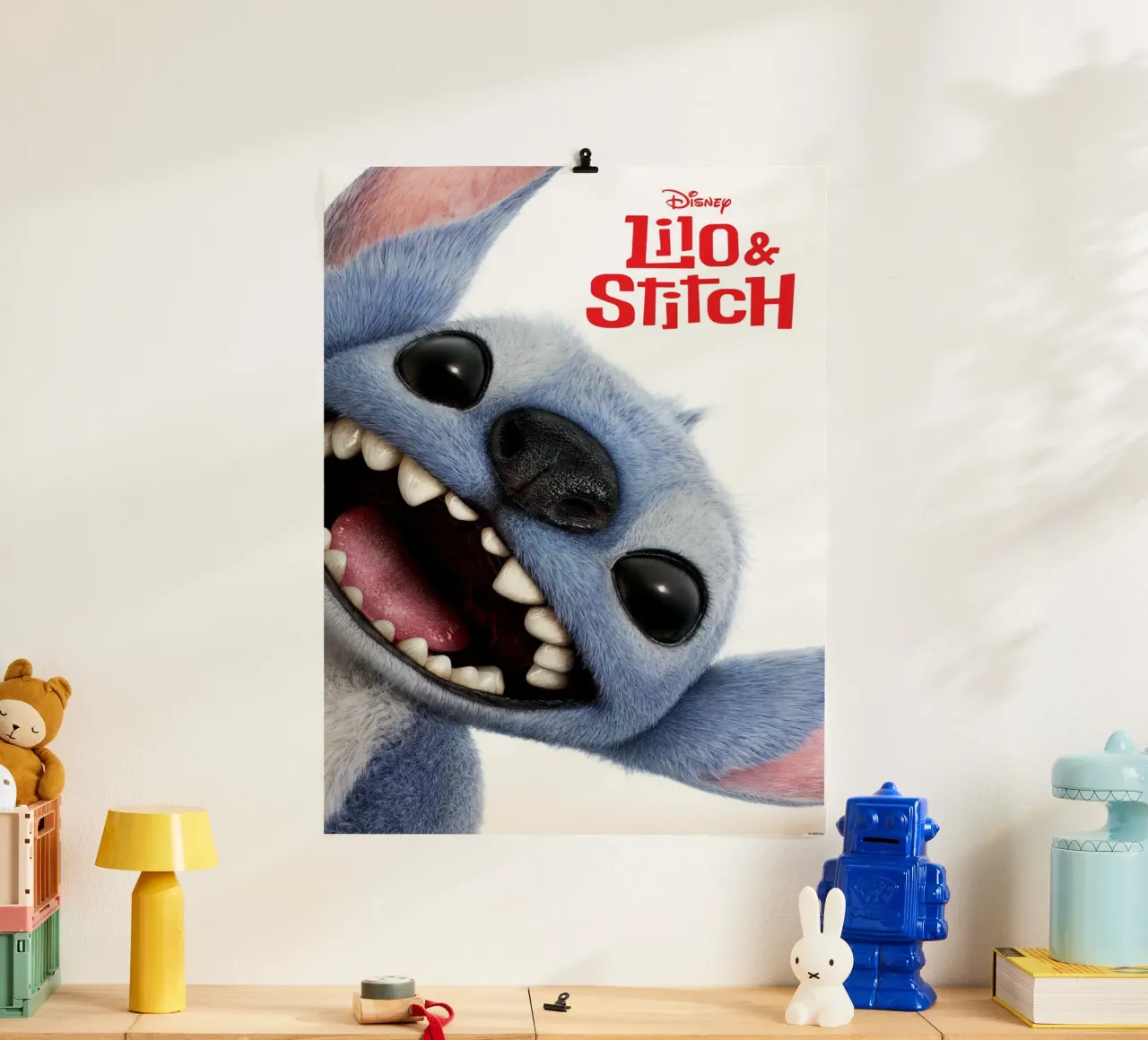 Disney Lilo & Stitch poster con telaio in legno da Stitch