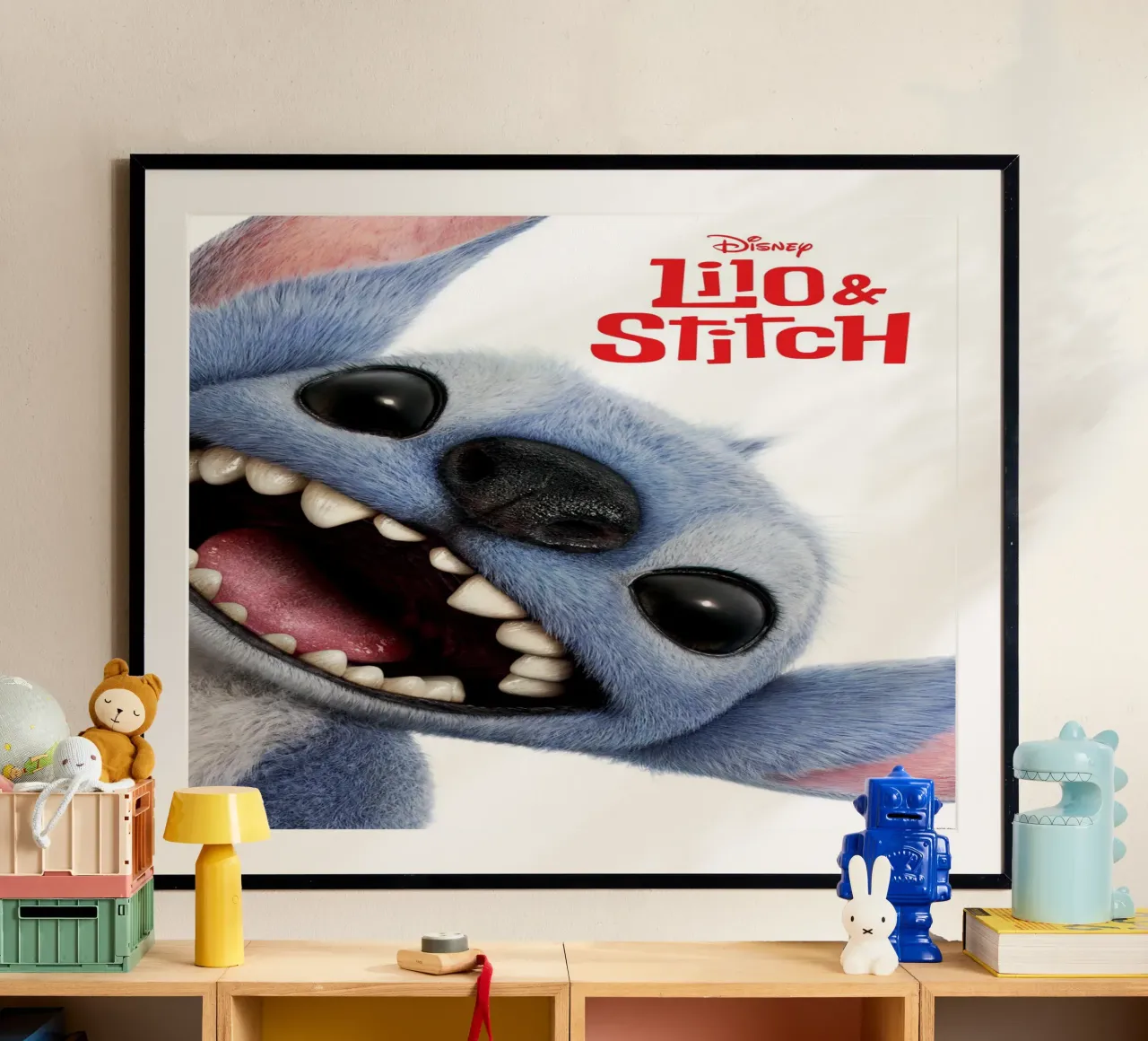 Disney Lilo & Stitch poster con telaio in legno da Stitch