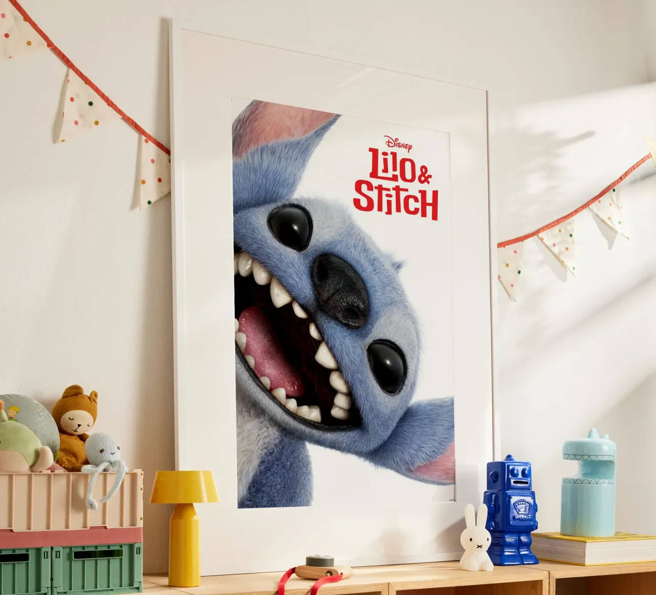 Disney Lilo & Stitch poster con telaio in legno da Stitch