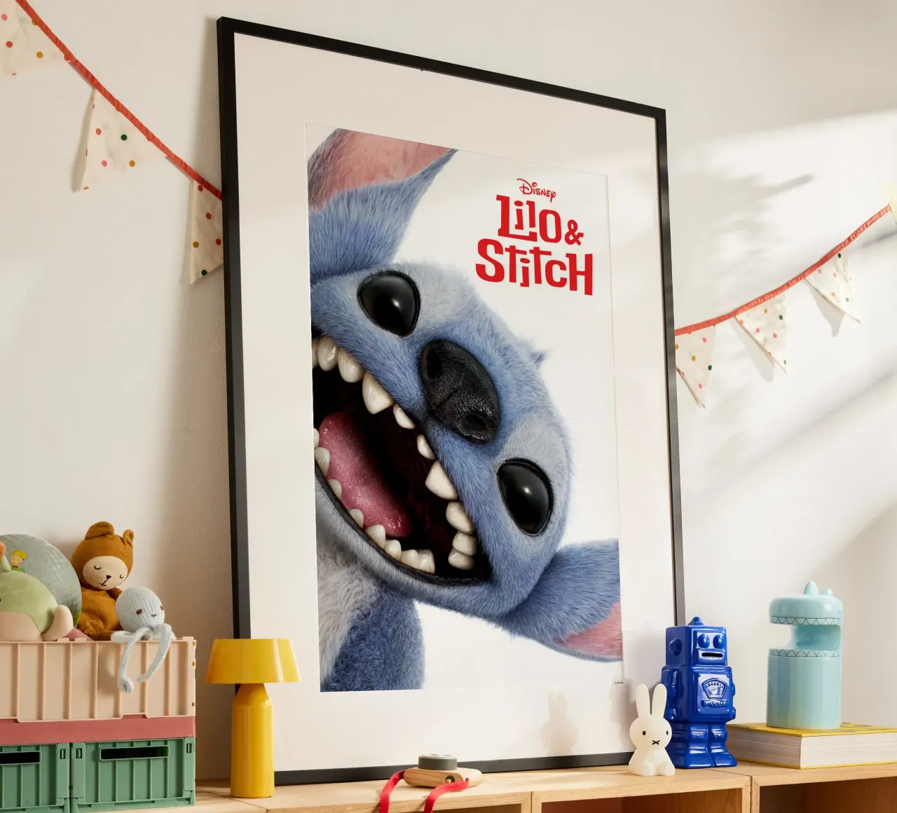 Disney Lilo & Stitch poster con telaio in legno da Stitch