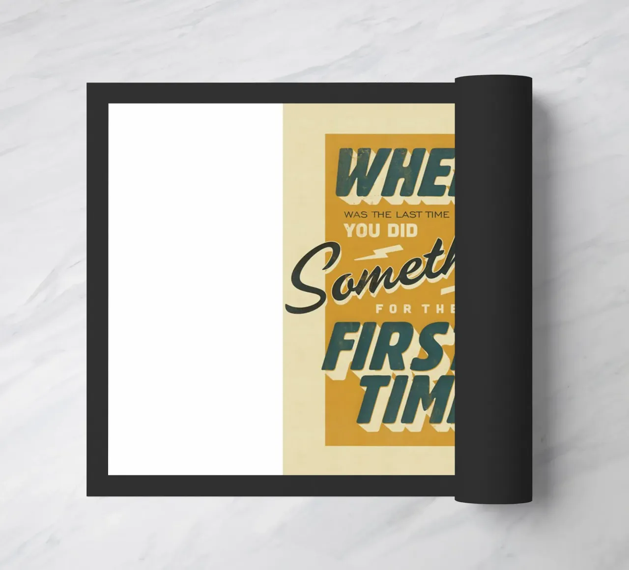 first time doormat by art quots shop