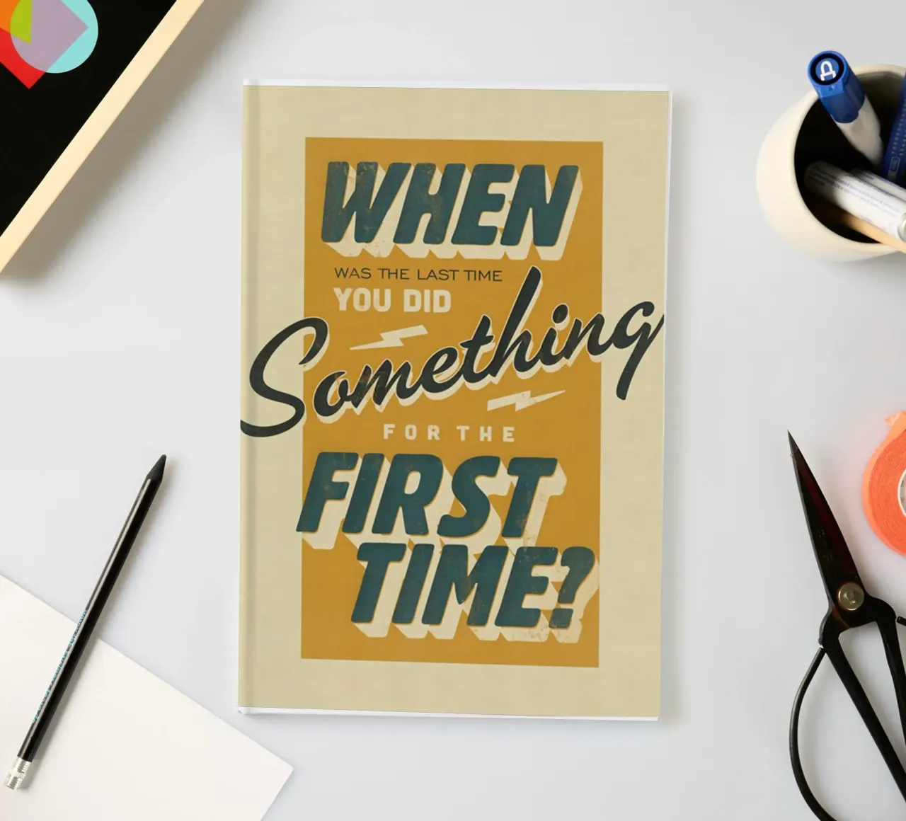 first time notebook by art quots shop