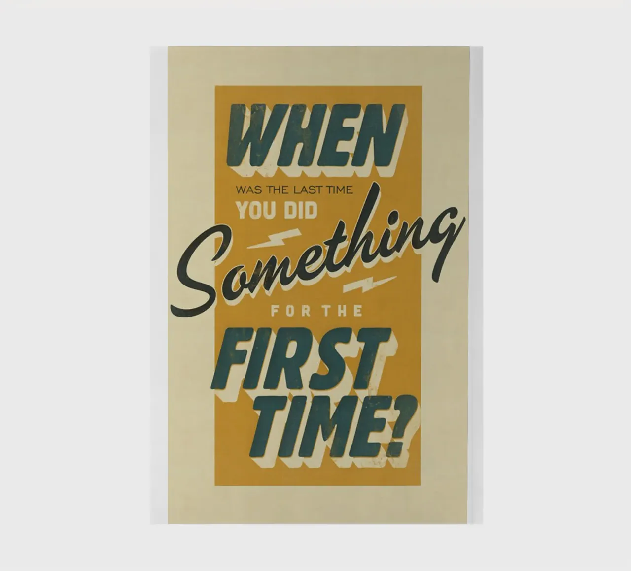 first time notebook by art quots shop