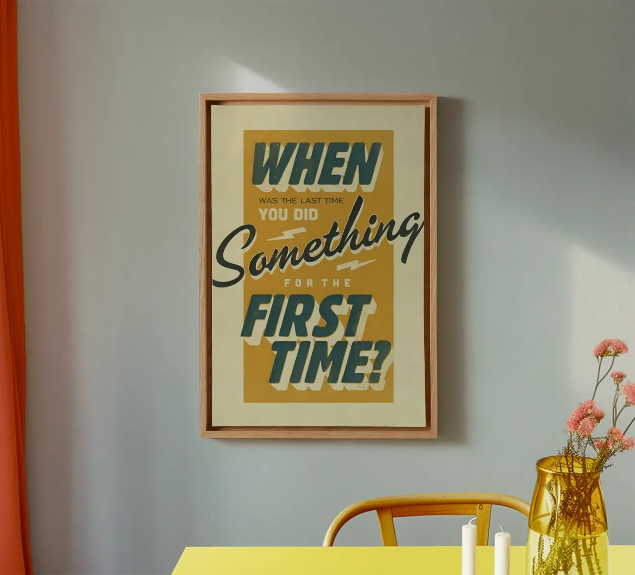 first time canvas by art quots shop