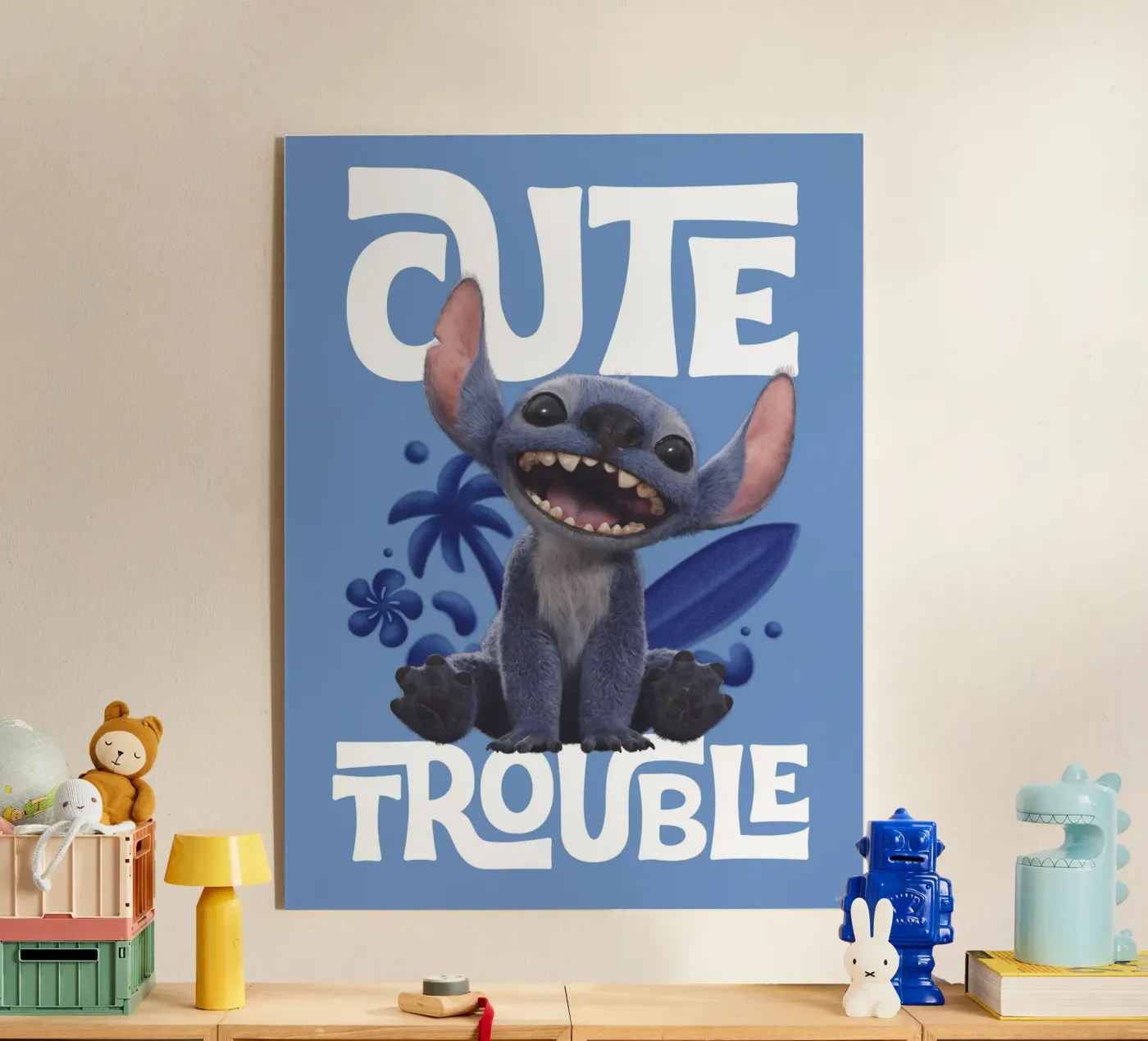 Stitch "cute trouble" plexiglass da Stitch