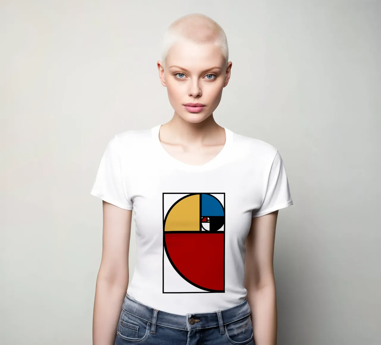 Rapporto aureo Fibonacci t-shirt da donna da Mariel Toigo