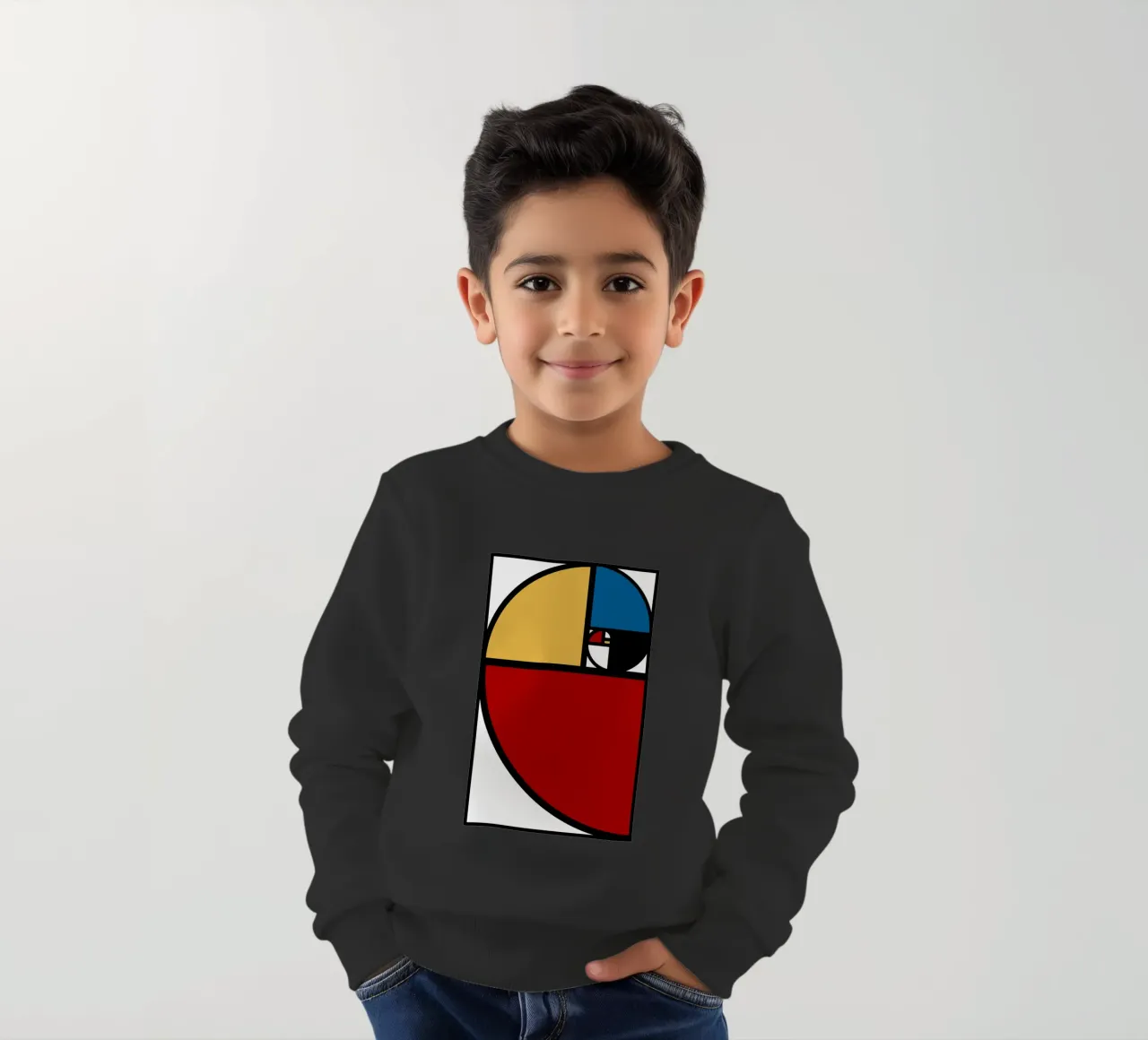 Rapporto aureo Fibonacci felpa bambino da Mariel Toigo