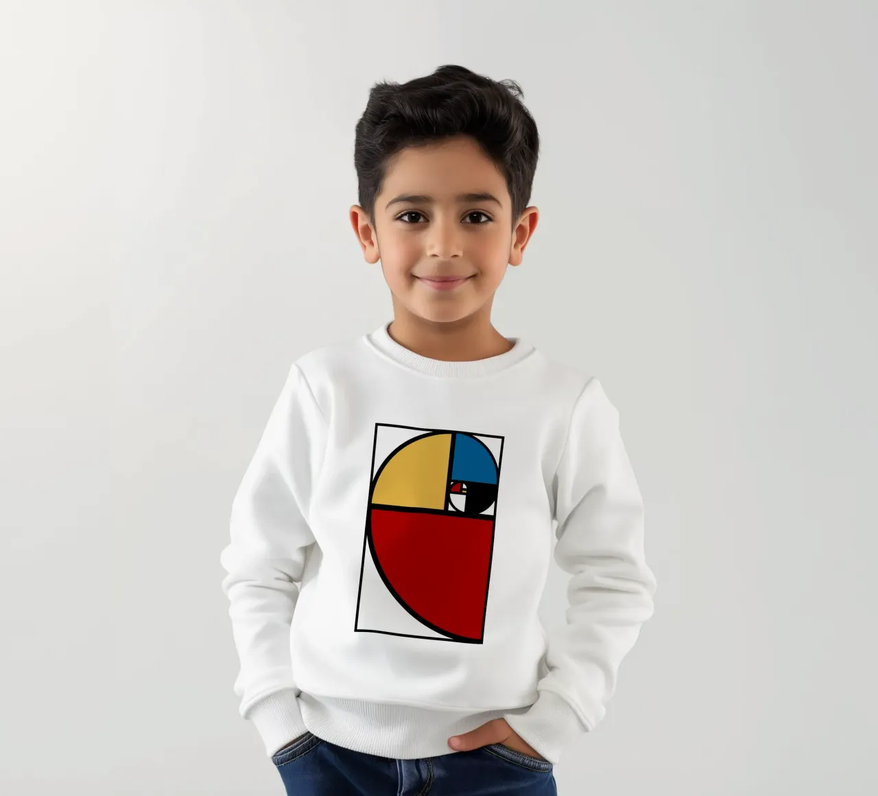 Rapporto aureo Fibonacci felpa bambino da Mariel Toigo