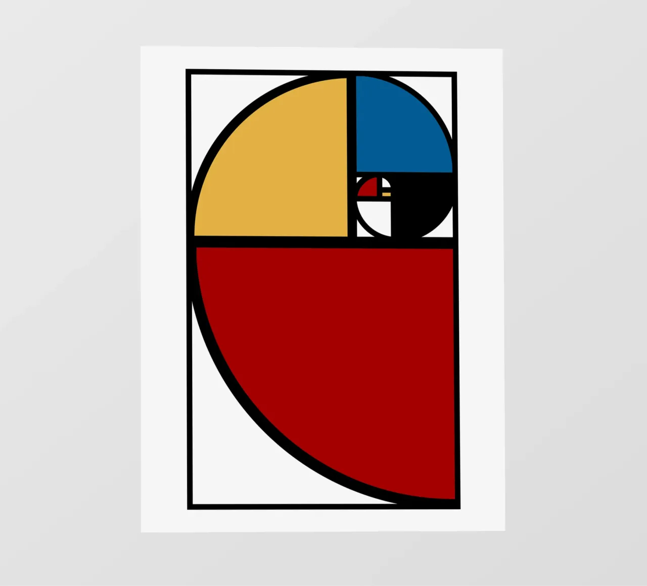 Rapporto aureo Fibonacci telo in pvc da Mariel Toigo