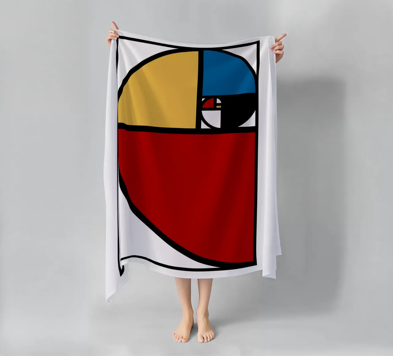 Rapporto aureo Fibonacci telo mare da Mariel Toigo