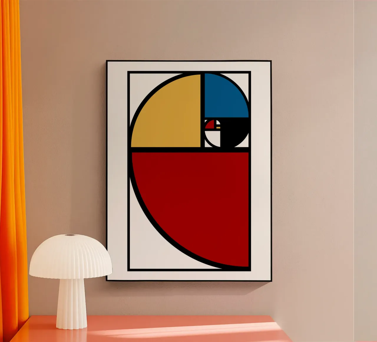 Rapporto aureo Fibonacci plexiglass da Mariel Toigo