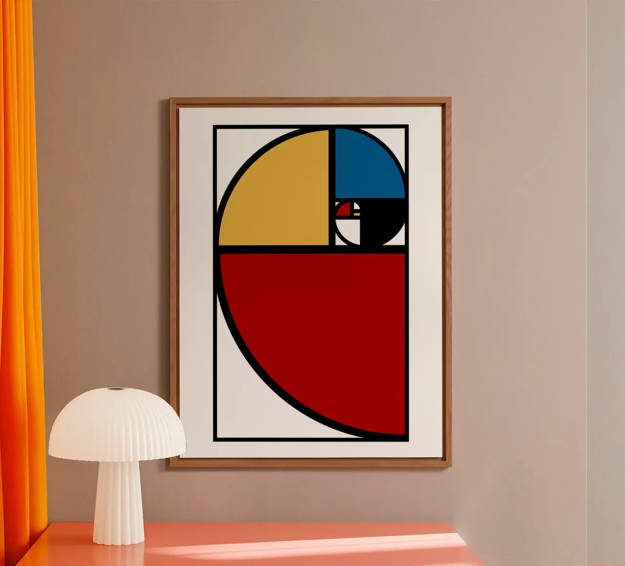 Rapporto aureo Fibonacci alluminio dibond da Mariel Toigo