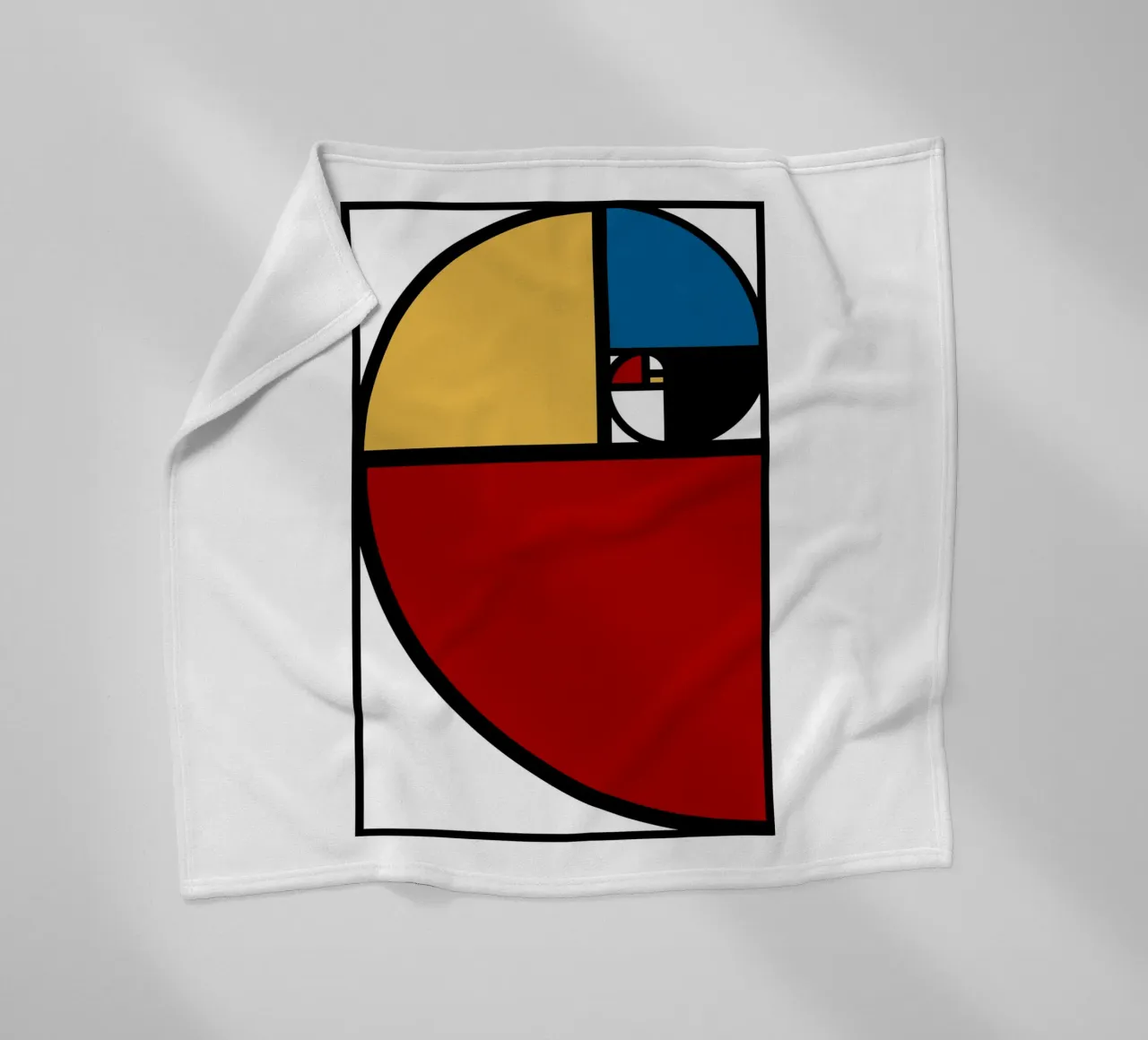 Rapporto aureo Fibonacci coperta in pile da Mariel Toigo