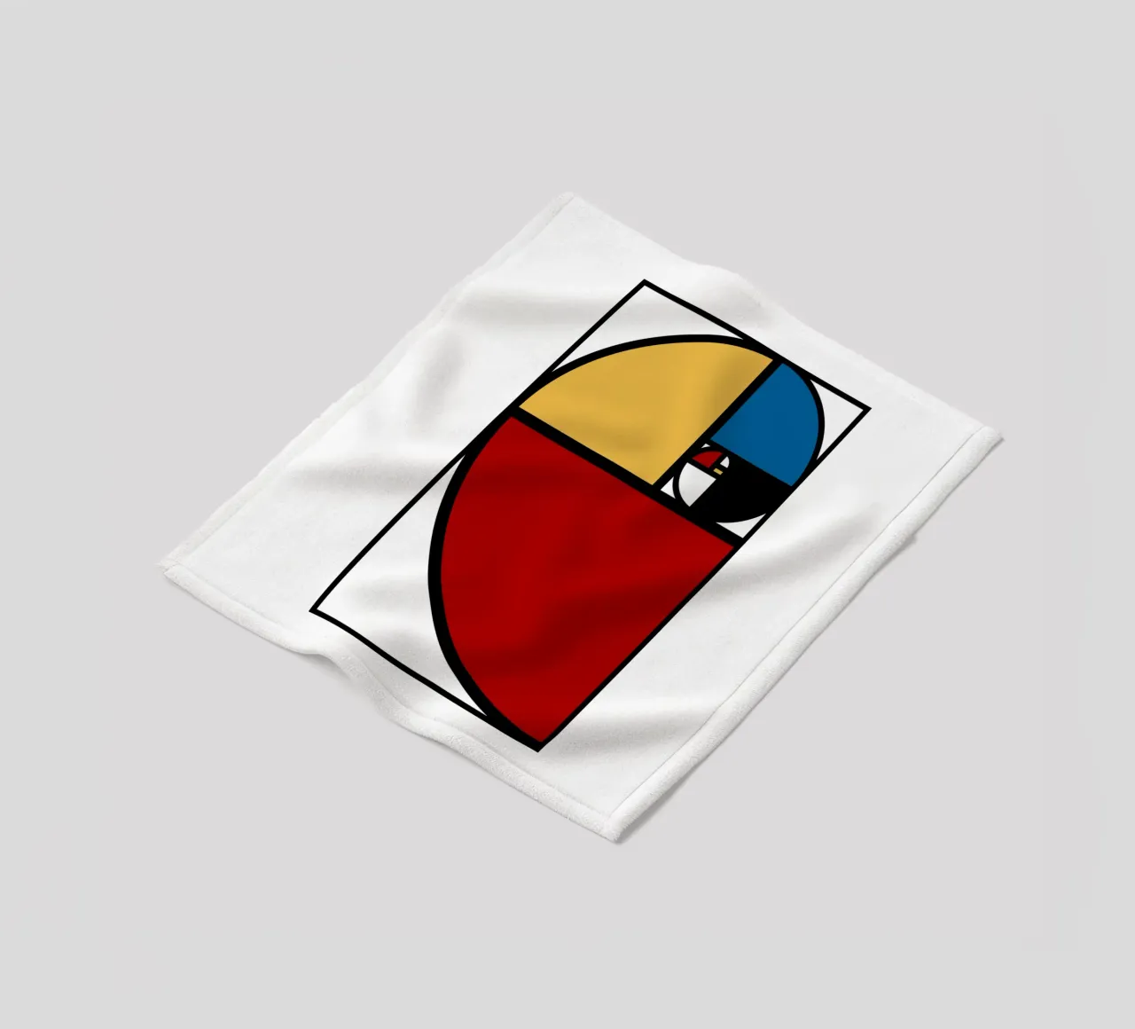 Rapporto aureo Fibonacci coperta in pile da Mariel Toigo