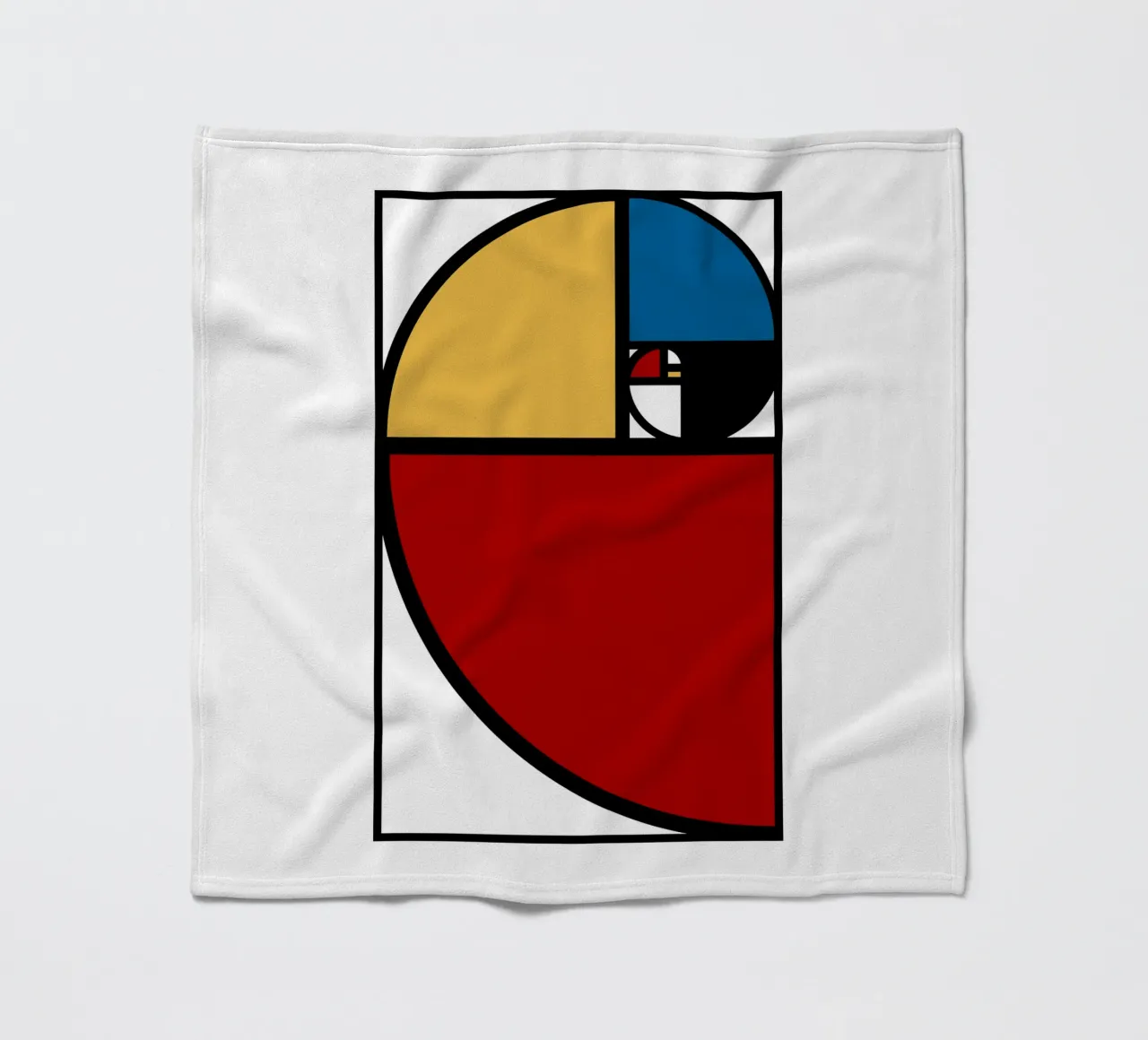 Rapporto aureo Fibonacci coperta in pile da Mariel Toigo