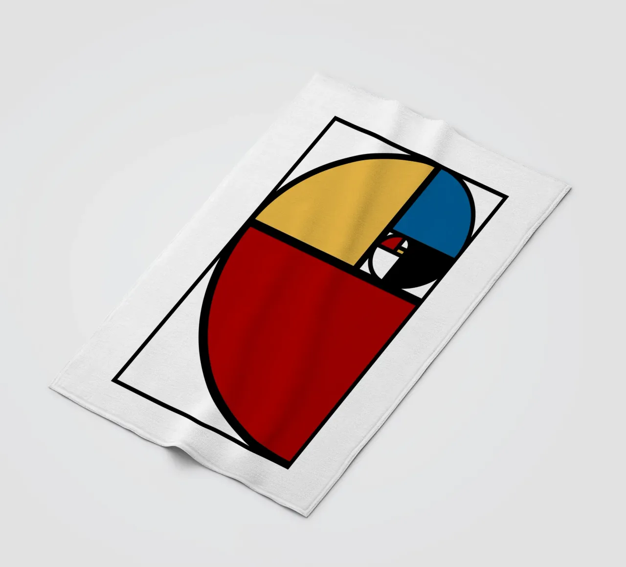 Rapporto aureo Fibonacci coperta in pile da Mariel Toigo