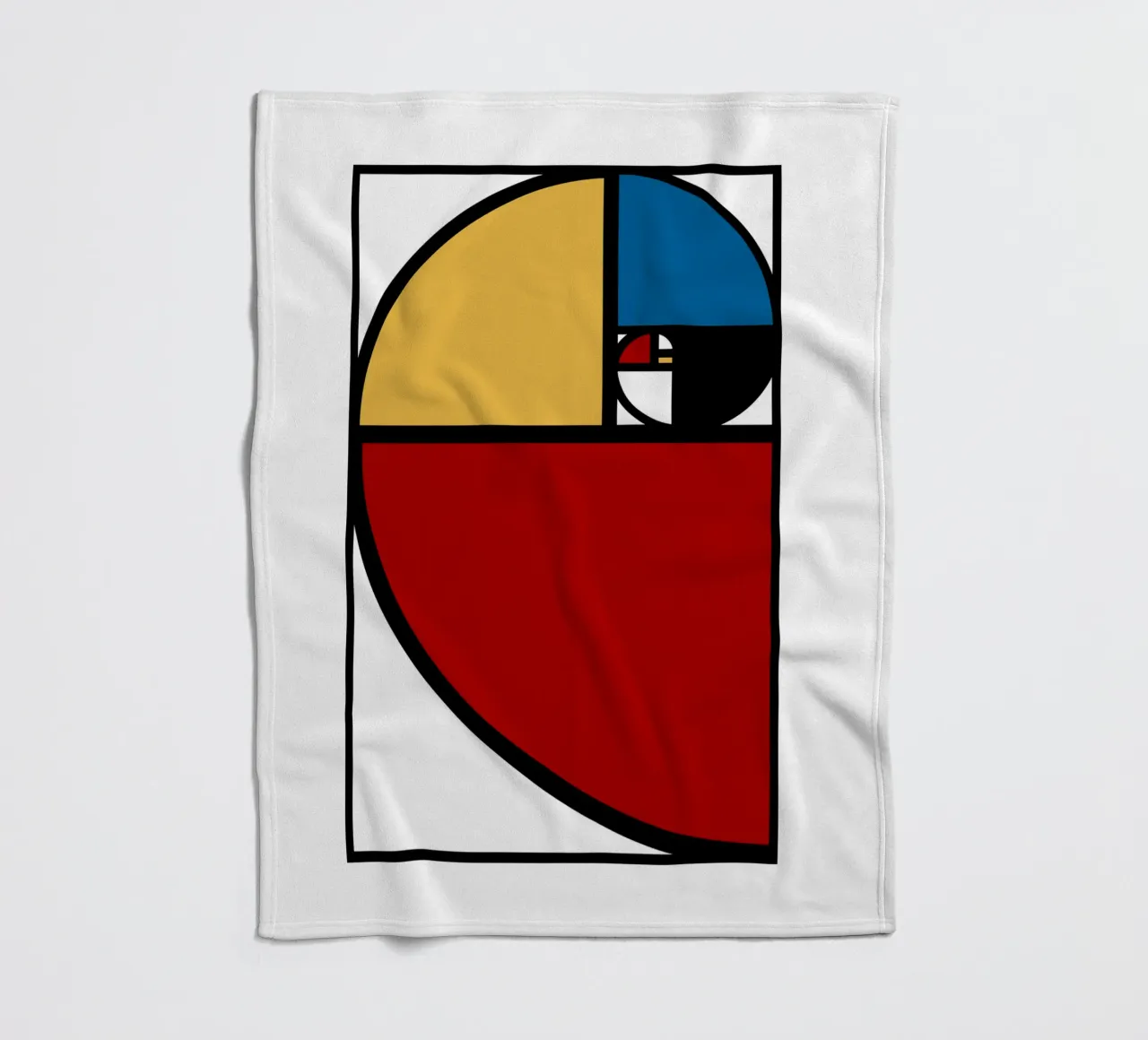 Rapporto aureo Fibonacci coperta in pile da Mariel Toigo