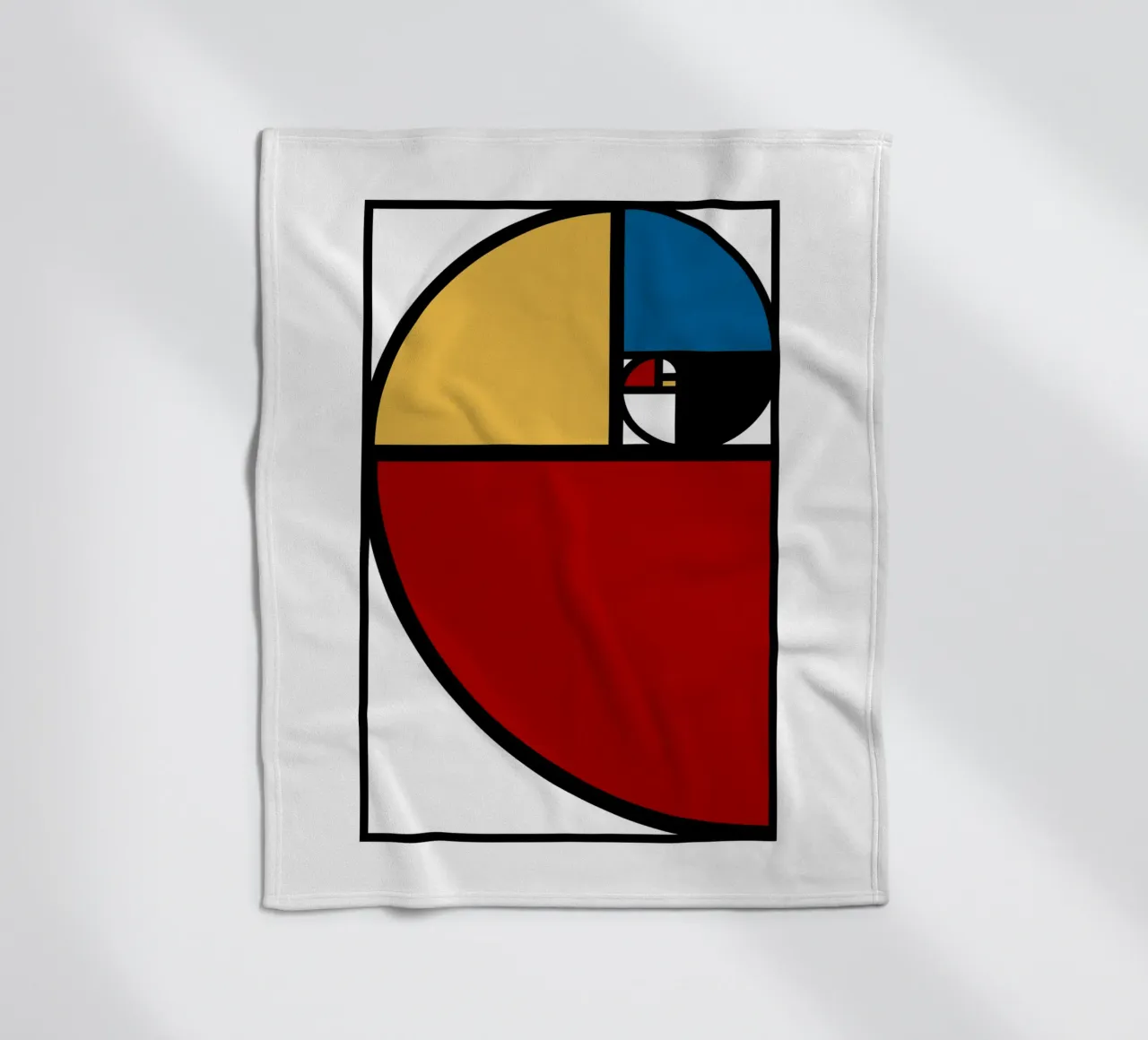 Rapporto aureo Fibonacci coperta in pile da Mariel Toigo