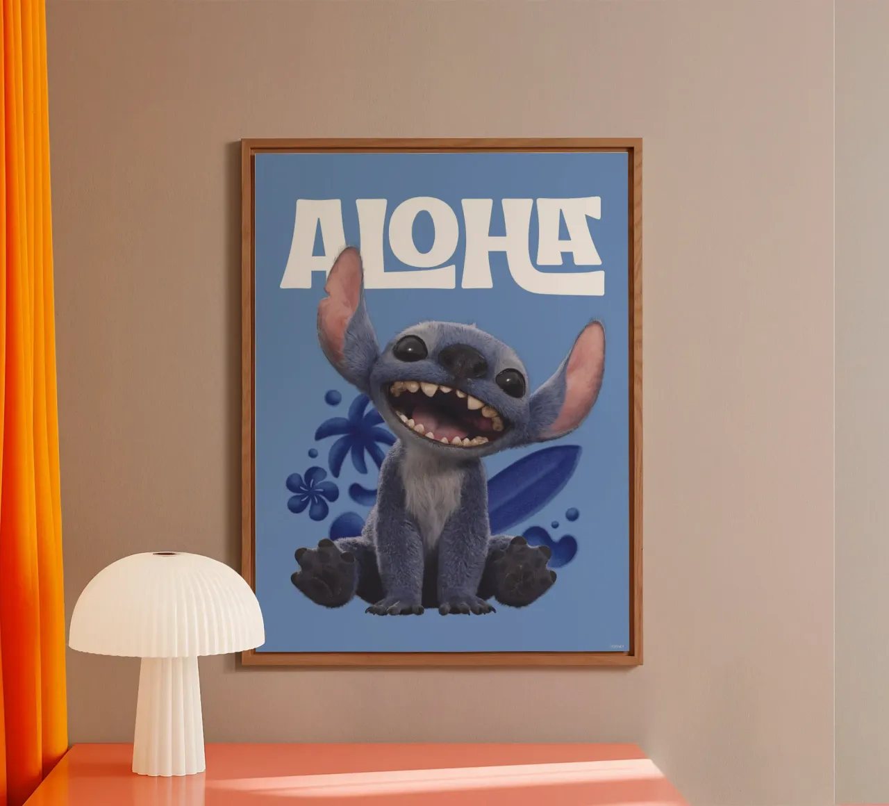 Stitch ALOHA Alu-Dibond von Stitch