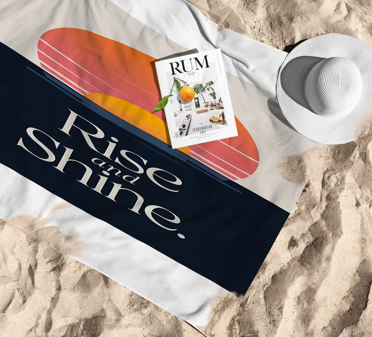 sorgere e risplendere telo mare da art quots shop