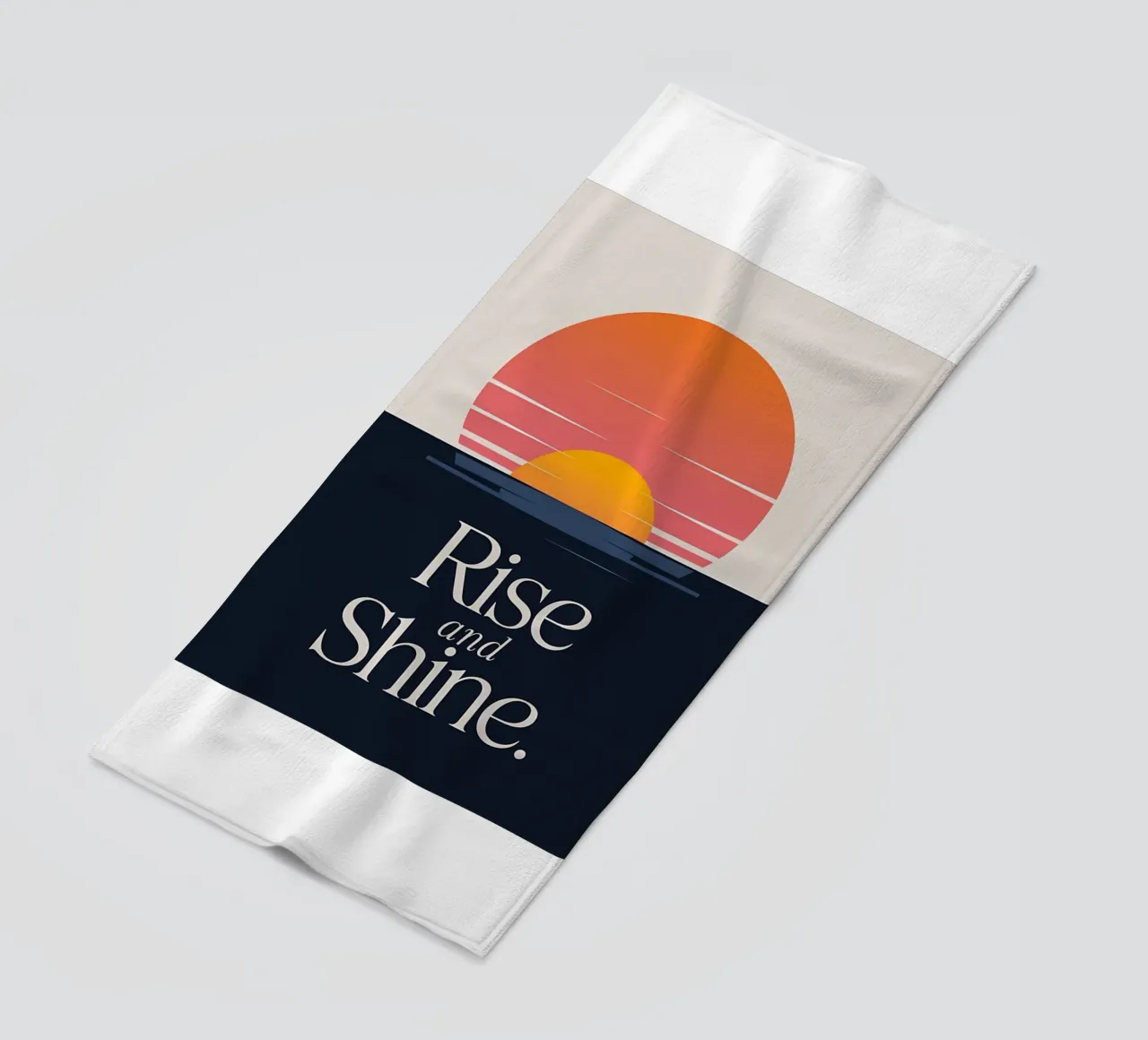 sorgere e risplendere telo mare da art quots shop