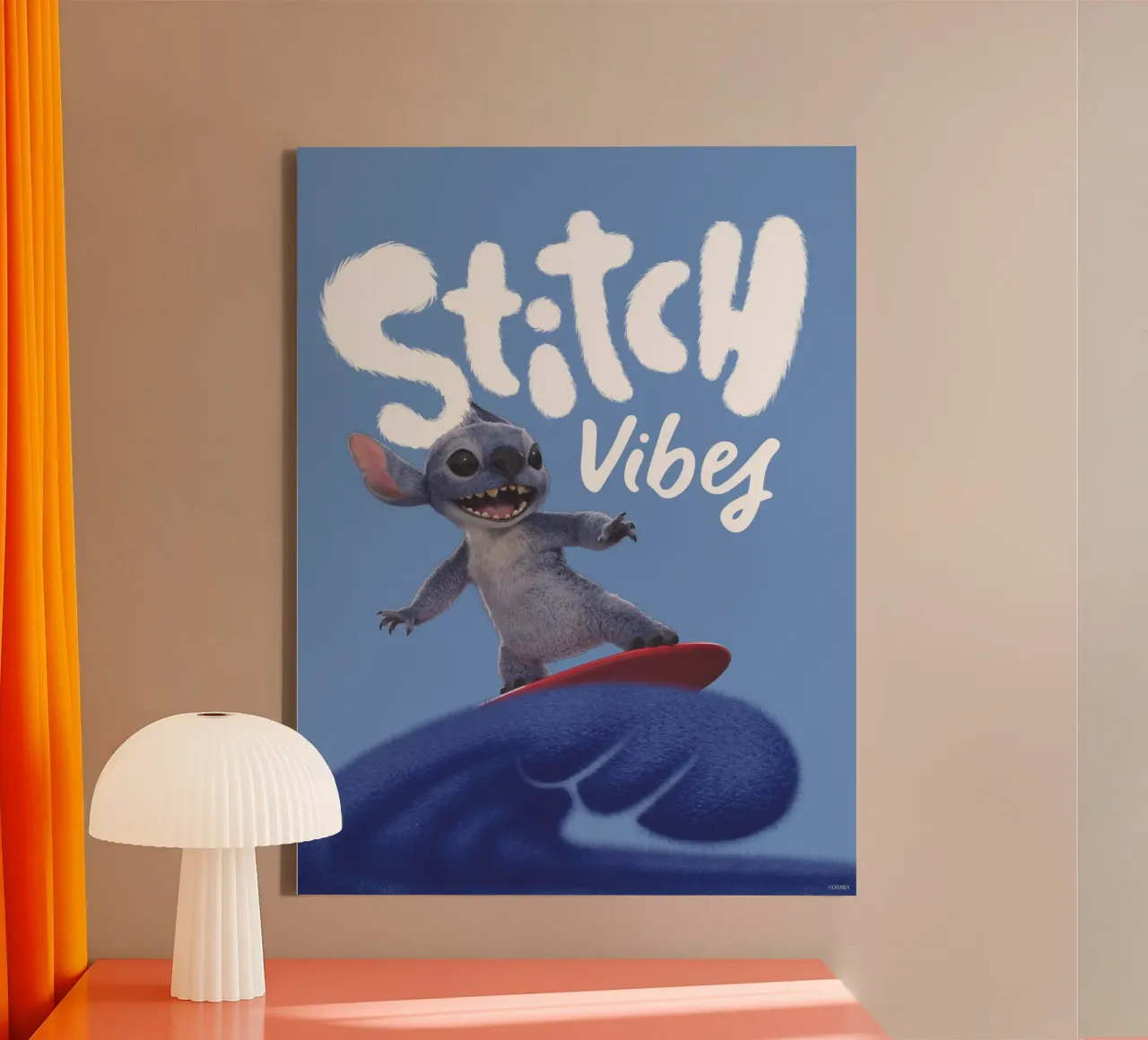 Stitch VIBES - blau tela con Cornice a cassetta da Stitch