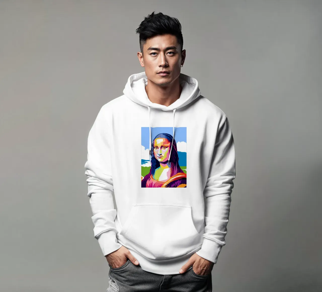 Monna Lisa Pop felpa con cappuccio da Mariel Toigo