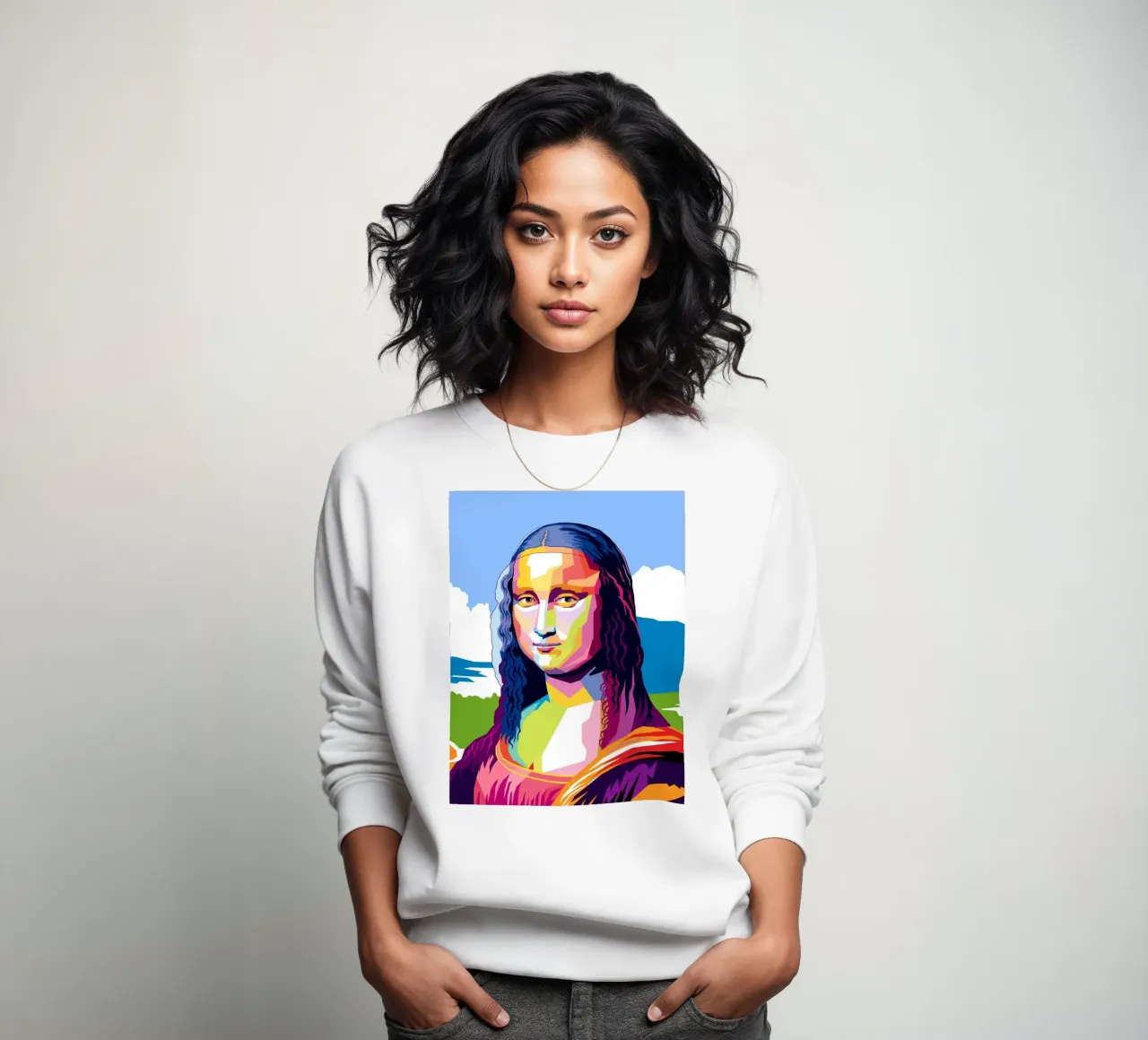 Monna Lisa Pop felpa da Mariel Toigo