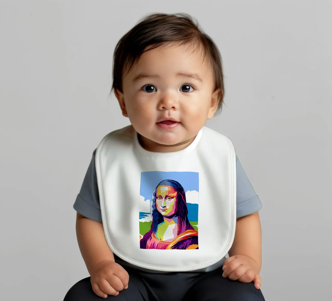 Monna Lisa Pop bavaglino da Mariel Toigo
