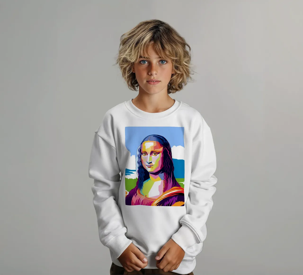 Monna Lisa Pop felpa bambino da Mariel Toigo