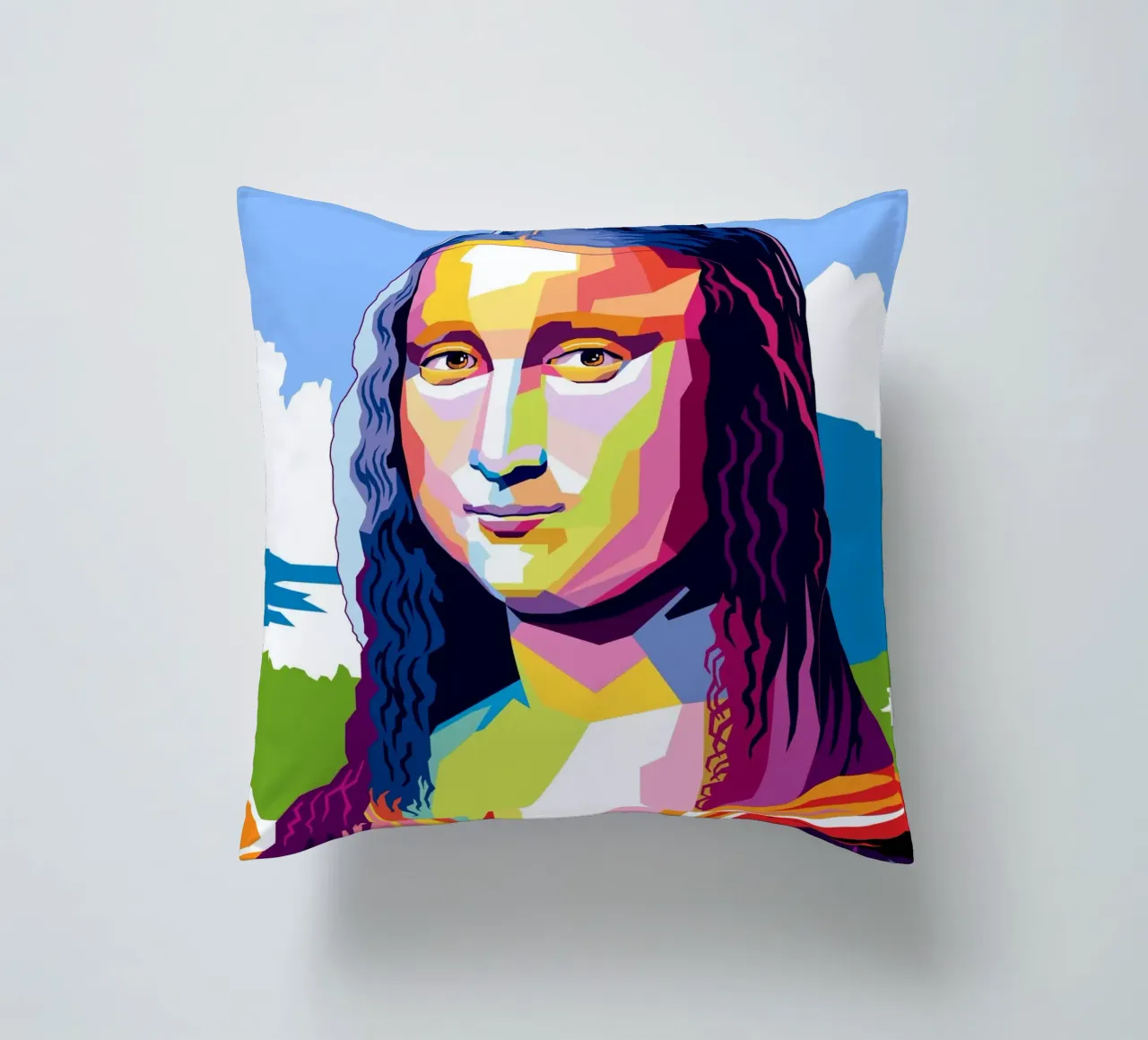 Monna Lisa Pop cuscino da Mariel Toigo
