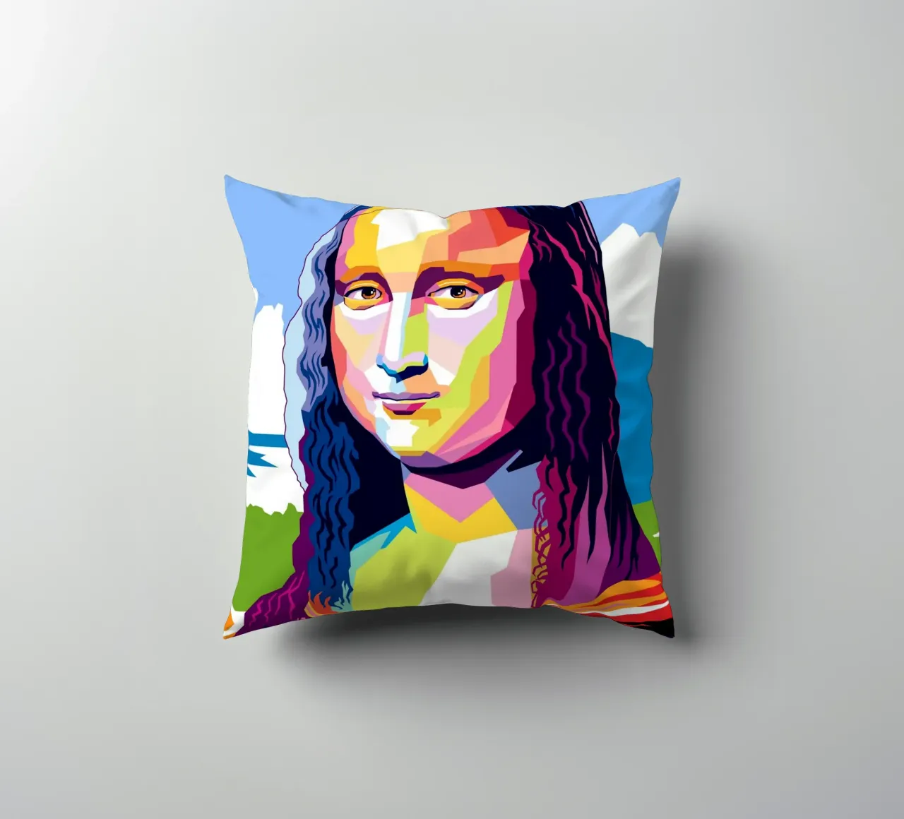 Monna Lisa Pop cuscino da Mariel Toigo
