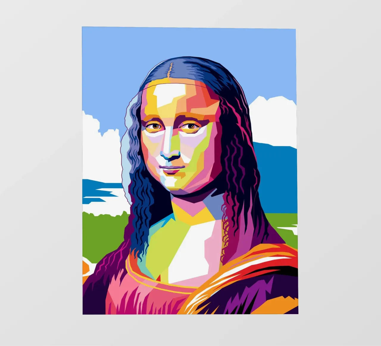Monna Lisa Pop pellicola backlit da Mariel Toigo
