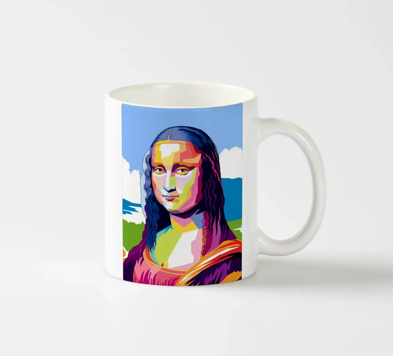 Monna Lisa Pop tazza in ceramica da Mariel Toigo