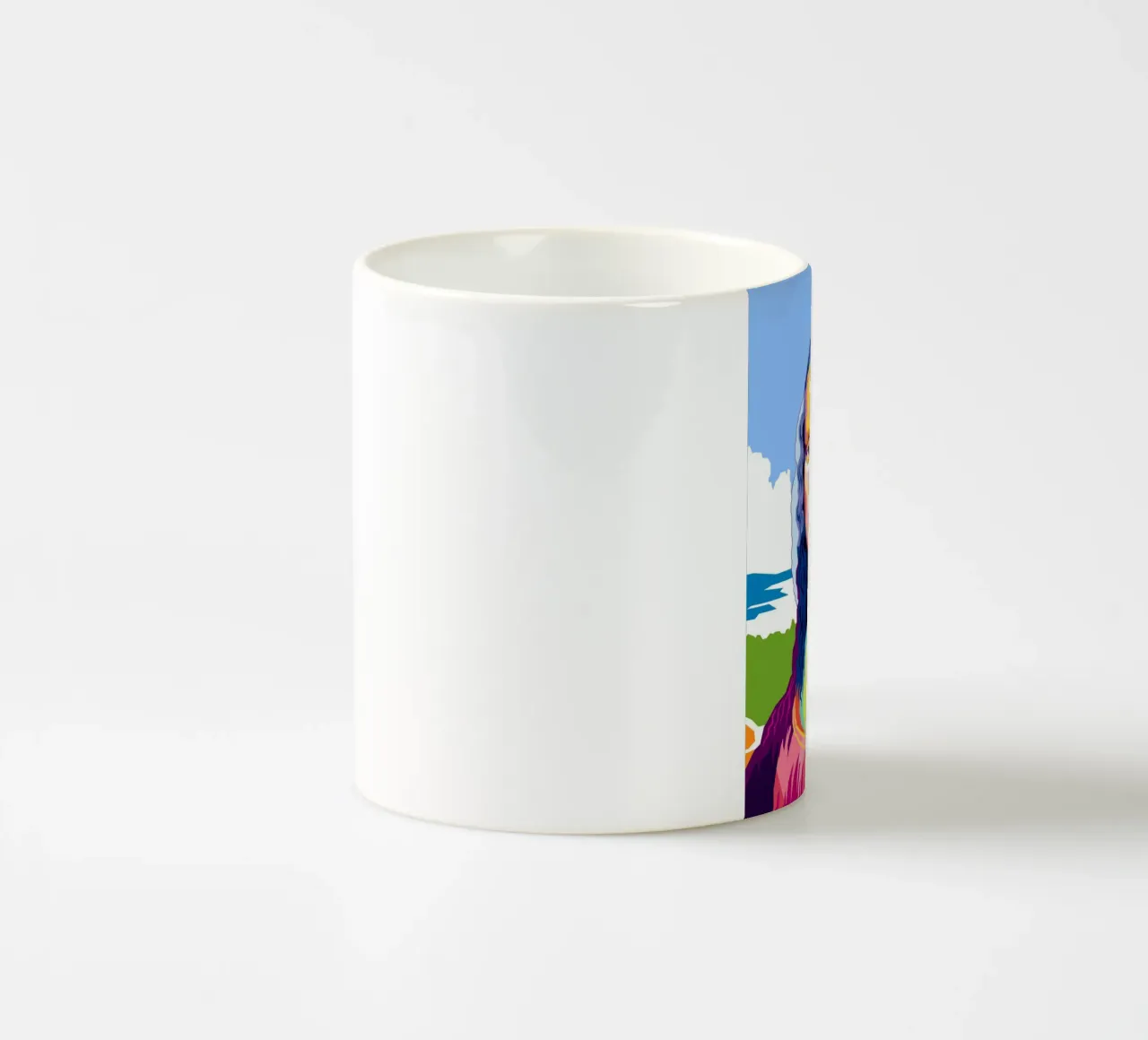 Monna Lisa Pop tazza in ceramica da Mariel Toigo