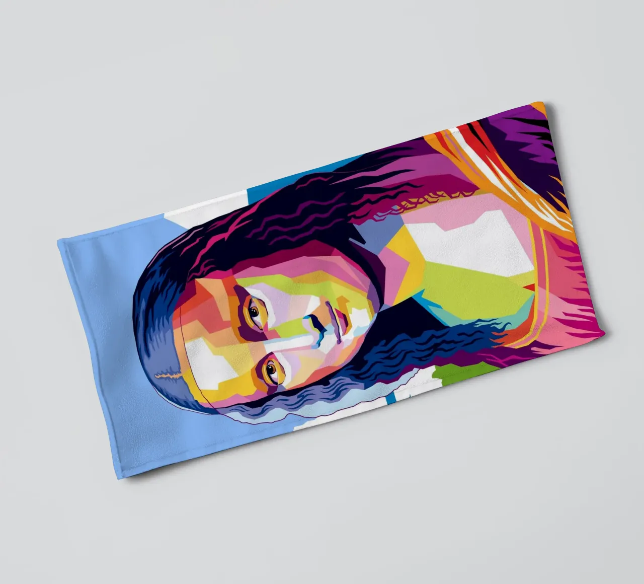 Monna Lisa Pop asciugamano da bagno da Mariel Toigo