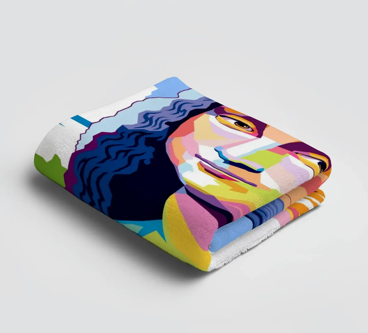 Monna Lisa Pop asciugamano da bagno da Mariel Toigo
