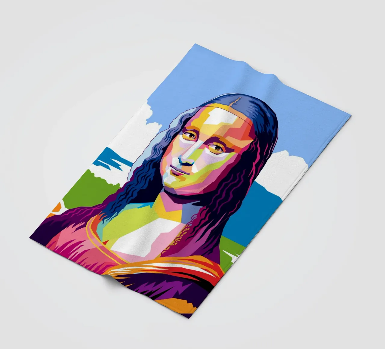 Monna Lisa Pop coperta in pile da Mariel Toigo